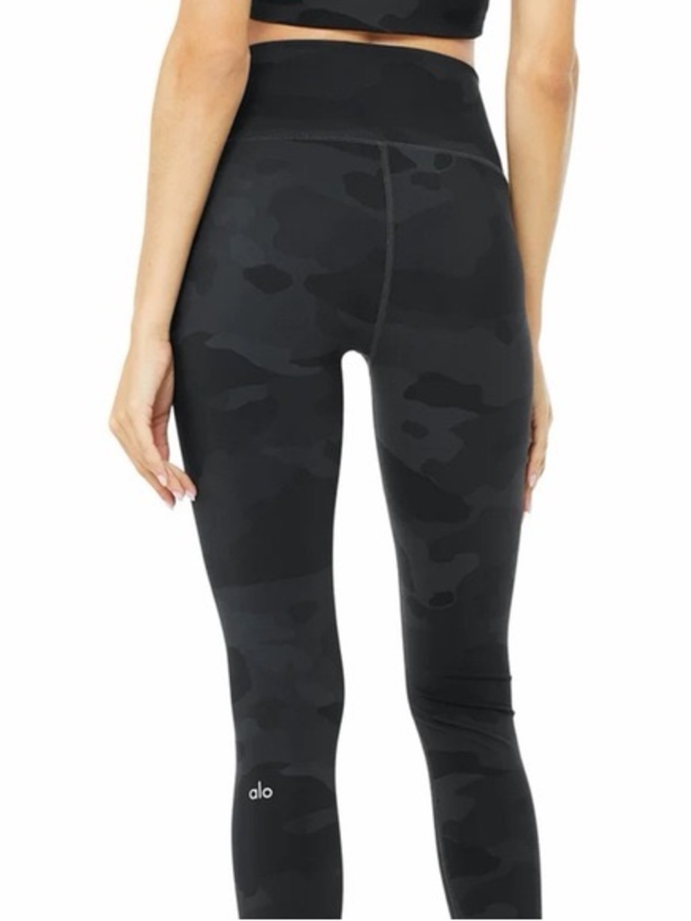 ALO Yoga Black Camo High-Waist Leggings